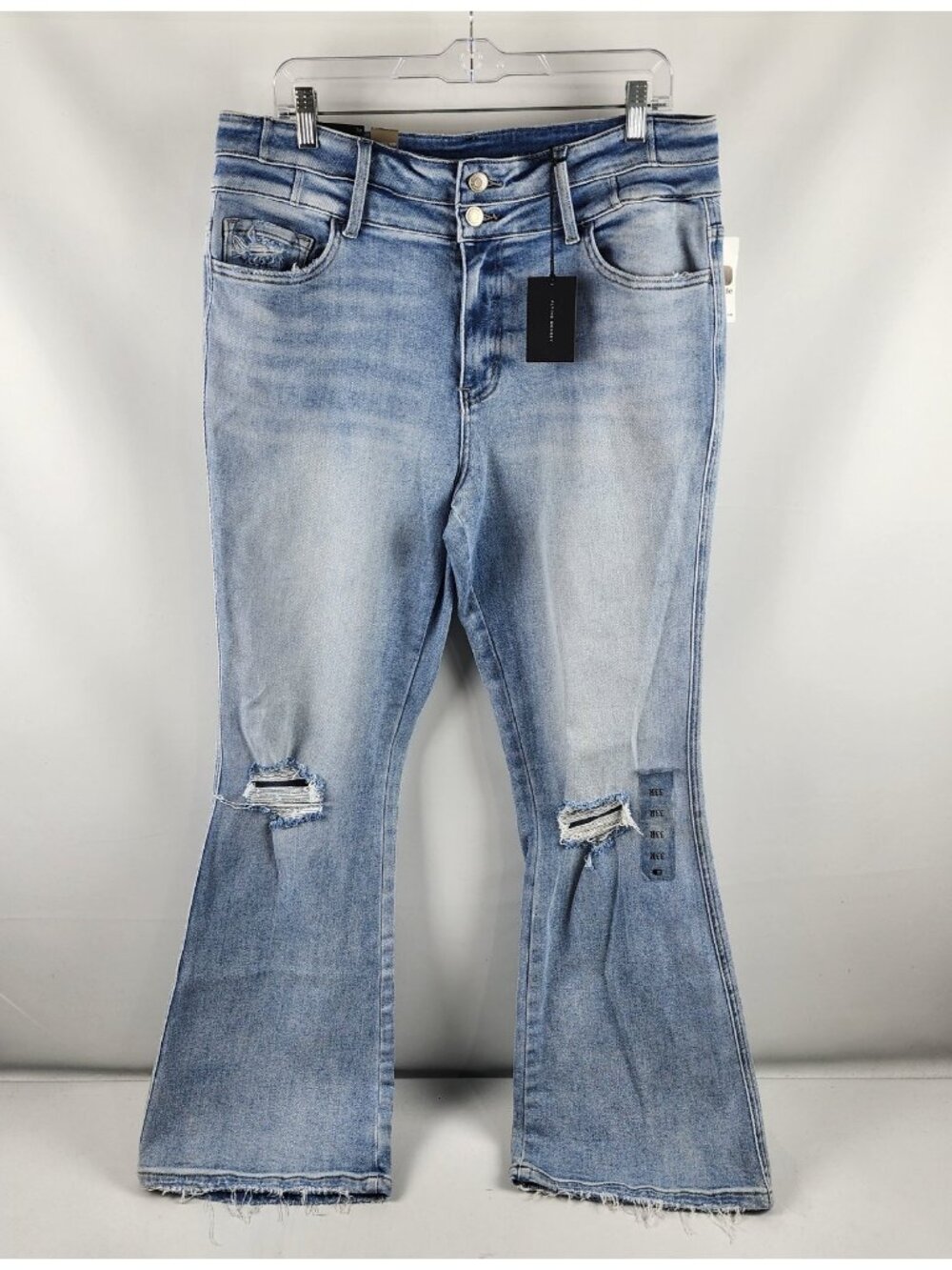 Flying Monkey Jeans Womens 33 Blue High Rise Flare Denim (33x31) NWT